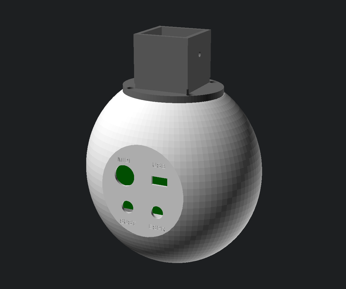 Corpo dal retro con le prese MIDI, USB e i jack